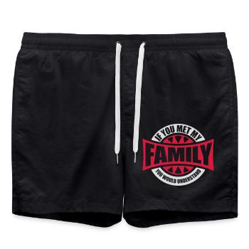you would understand quote - Swim Trunks - black - Front - AI Model Male 185 light (185cm)