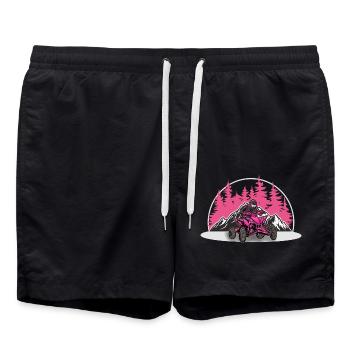 Quad ATV Offroad Quad Riders Women - Swim Trunks - black - Front - AI Model Male 185 light (185cm)