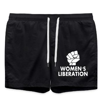 Womens liberation - Short de bain - noir - Devant - AI Model Male 185 light (185cm)
