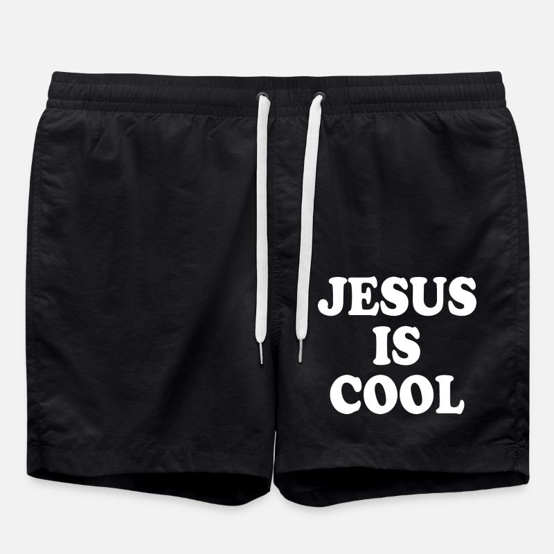 Jesus is cool - Short de bain - noir