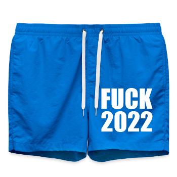 Fuck 2022 - Badeshorts - Cobalt blue - Vorne