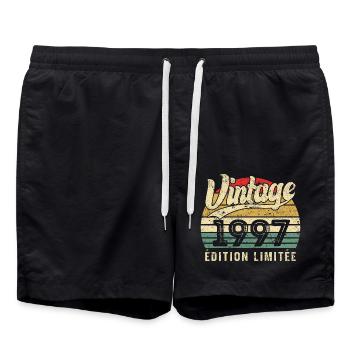 Cadeau D’anniversaire Vintage 1997 Édition Limitée - Short de bain - noir - Devant - AI Model Male 185 light (185cm)