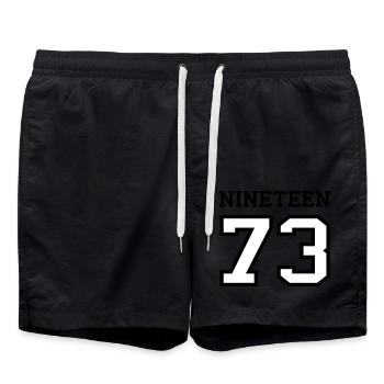 1973 - Swim Trunks - black - Front - AI Model Male 185 light (185cm)