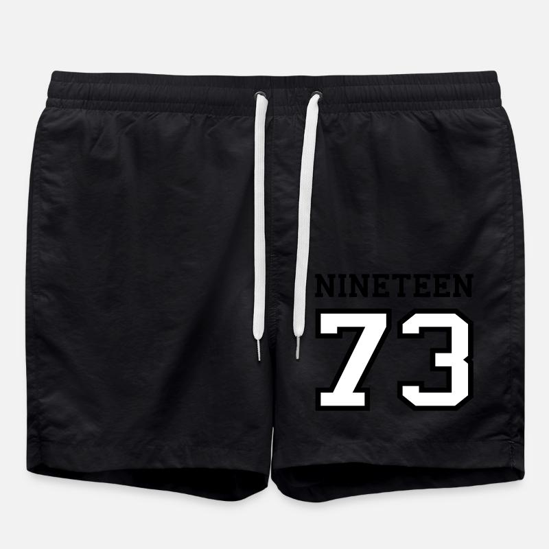 1973 - Short de bain - noir