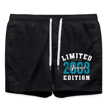 21st Birthday Original August 2003 Year 2003 - Swim Trunks - black - Front - AI Model Male 185 light (185cm)