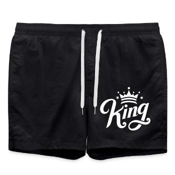 King - Badeshorts - Schwarz - Vorne - AI Model Male 185 light (185cm)