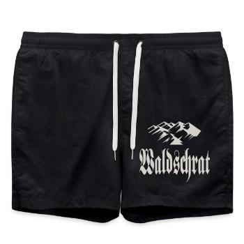 Waldschrat - Short de bain - noir - Devant - AI Model Male 185 light (185cm)