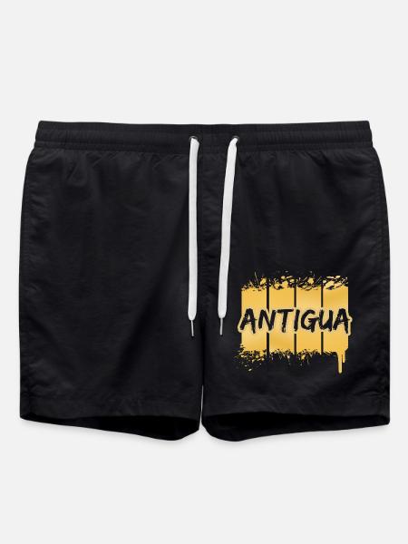 Gift for Antigua - Swim Trunks - black