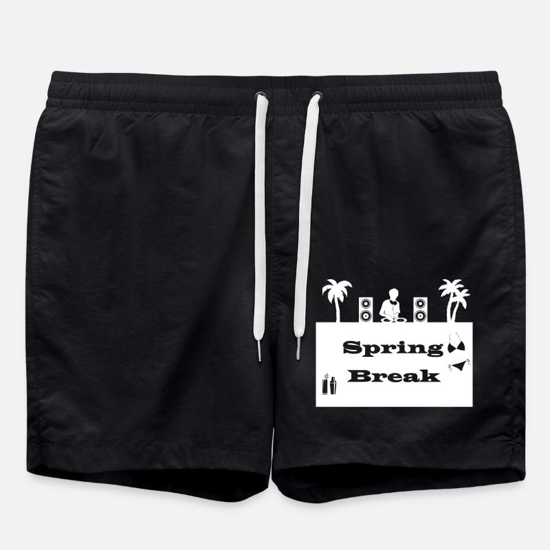 spring break blanc - Short de bain - noir