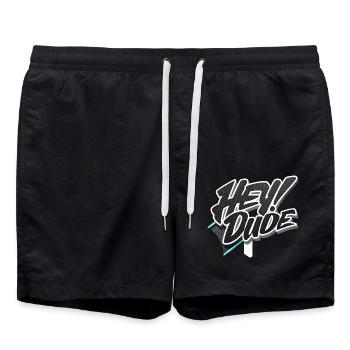 hey Kumpel - Badeshorts - Schwarz - Vorne - AI Model Male 185 light (185cm)