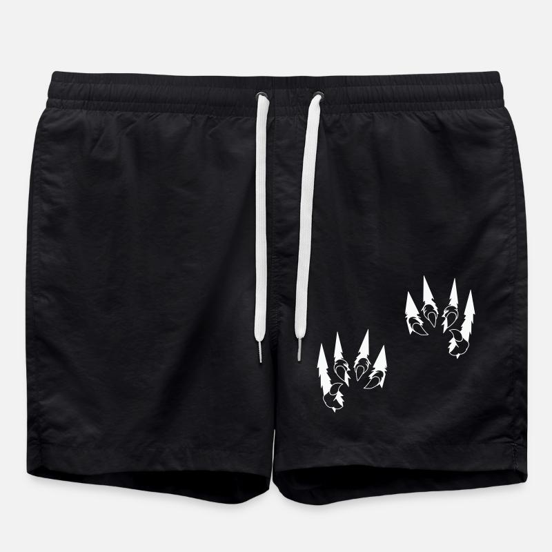 Griffes d’animaux - Short de bain - noir