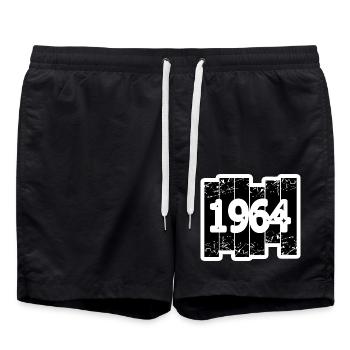 1964 - Short de bain - noir - Devant - AI Model Male 185 light (185cm)