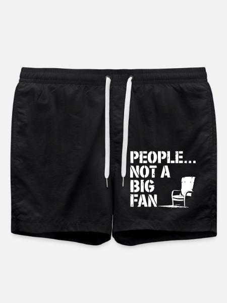Not a fan of humans - Swim Trunks - black