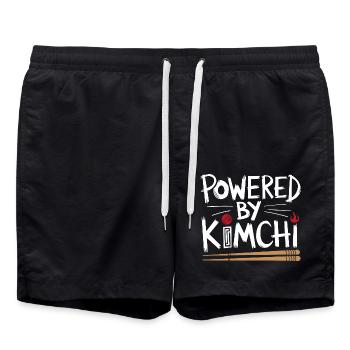 Love for kimchi and taste - Swim Trunks - black - Front - AI Model Male 185 light (185cm)