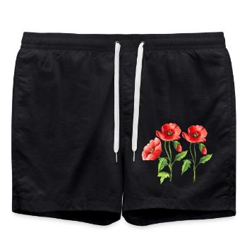 Fleur - Short de bain - noir - Devant - AI Model Male 185 light (185cm)