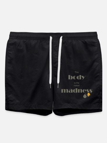 The naked madness - Swim Trunks - black