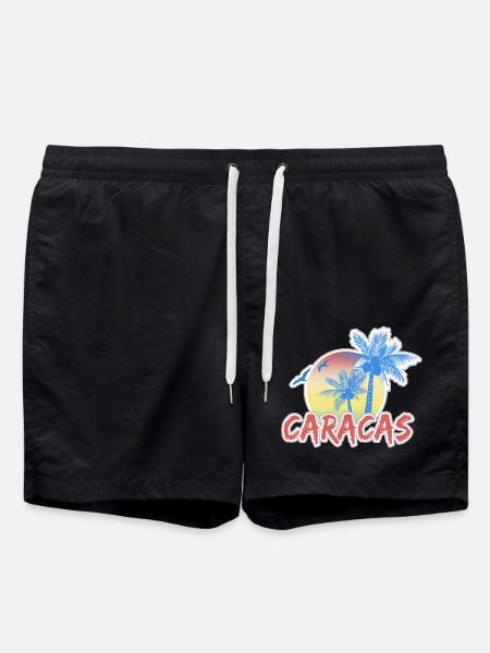 Urlaub Caracas - Badeshorts - Schwarz