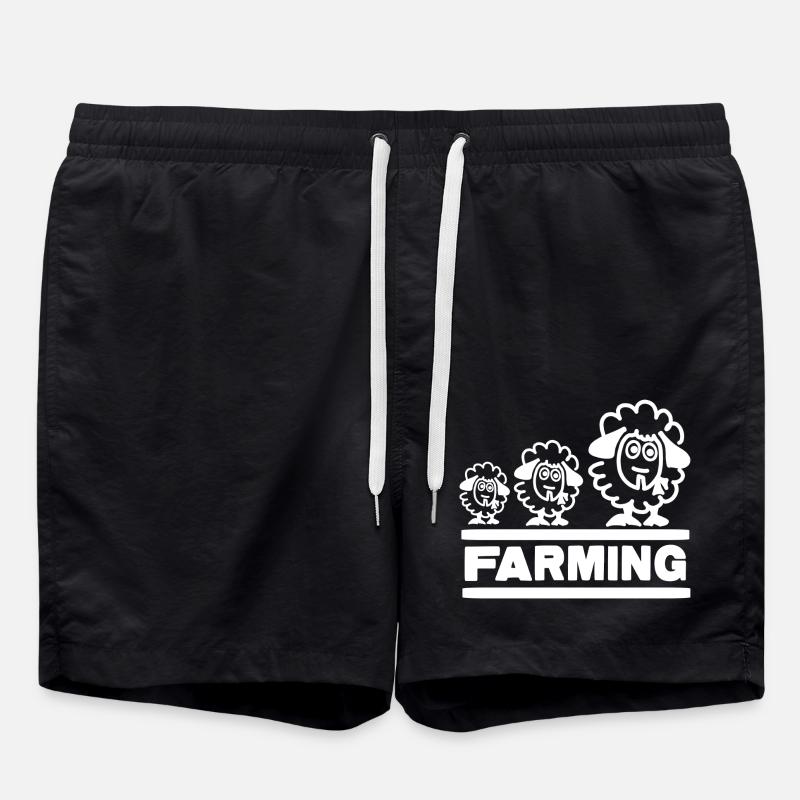 Farmer Evolution Mouton - Short de bain - noir