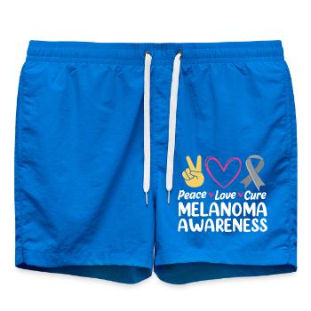 Cancer de la peau, mélanome - Short de bain - cobalt blue - Devant