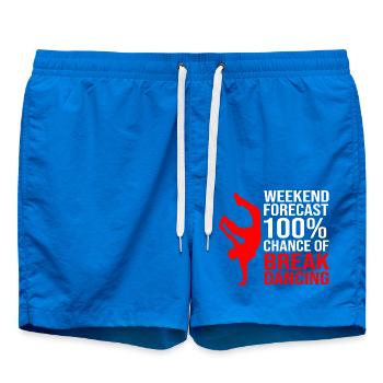 Breakdancing - Swim Trunks - cobalt blue - Front
