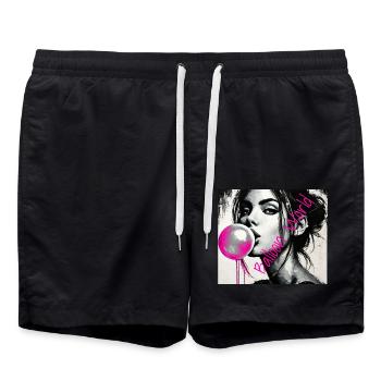 Balloon World - Swim Trunks - black - Front - AI Model Male 185 light (185cm)