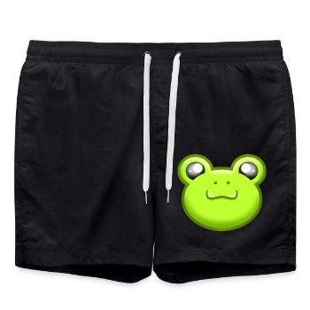 Frosch Prinz - Badeshorts - Schwarz - Vorne - AI Model Male 185 light (185cm)