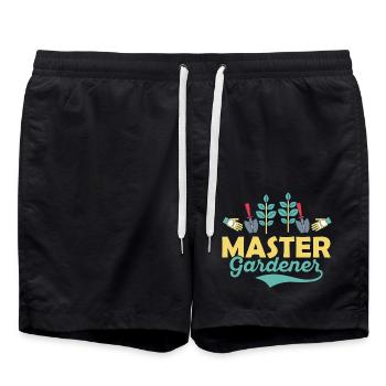 Master Gardener Botanical Gardening - Badeshorts - Schwarz - Vorne - AI Model Male 185 light (185cm)