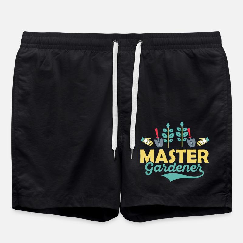 Master Gardener Botanical Gardening - Swim Trunks - black
