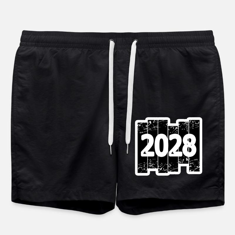 2028 - Short de bain - noir