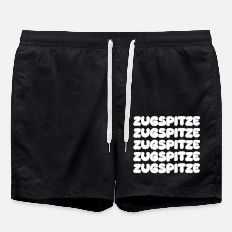 Zugspitze as climbing - Swim Trunks - black