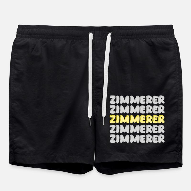 Arbeit Zimmerer - Badeshorts - Schwarz