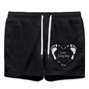 Walking Barefoot This Is My Gear Nature - Badeshorts - Schwarz - Vorne - AI Model Male 185 light (185cm)