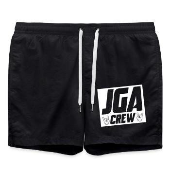 Jga Crew Junggesellenabschied - Badeshorts - Schwarz - Vorne - AI Model Male 185 light (185cm)