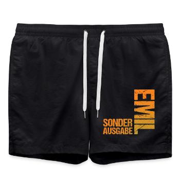 Emil - Badeshorts - Schwarz - Vorne - AI Model Male 185 light (185cm)