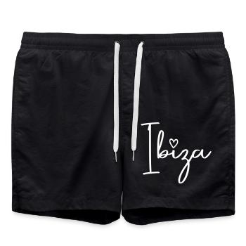 Cœur d’Ibiza - Short de bain - noir - Devant - AI Model Male 185 light (185cm)