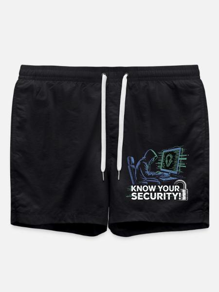 KNOW YOUR SECURITY - Swim Trunks - black