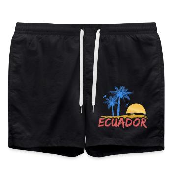 Strand Ecuador - Badeshorts - Schwarz - Vorne - AI Model Male 185 light (185cm)