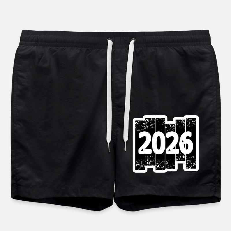 Année 2026 - Short de bain - noir