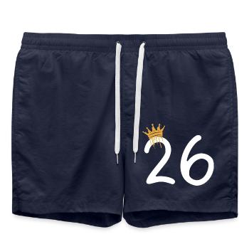 26 - Badeshorts - French Navy - Vorne - AI Model Male 185 light (185cm)