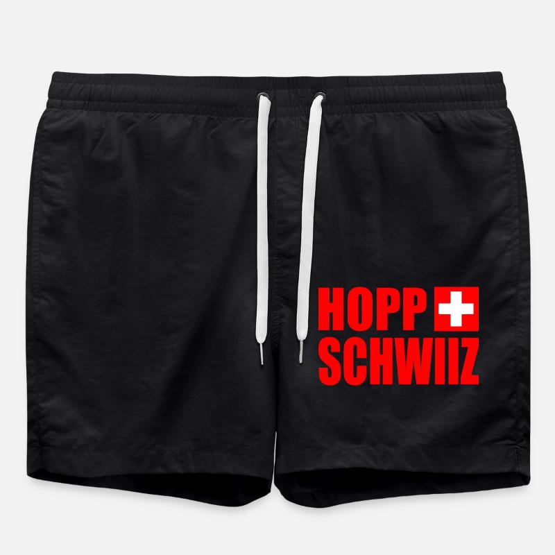 hopp schwiiz - Short de bain - noir