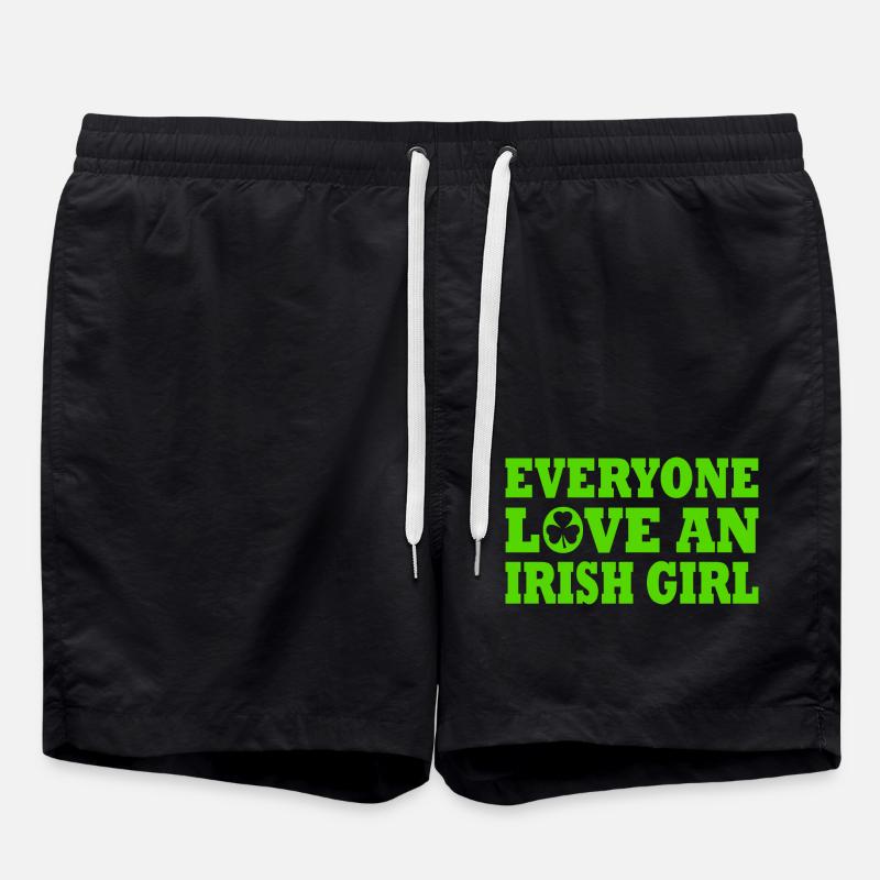 st patricks day - Badeshorts - Schwarz