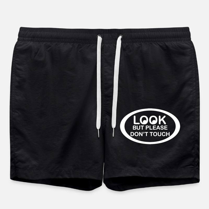 Look dont touch - Badeshorts - Schwarz