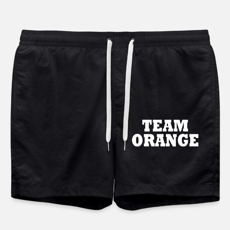 Team orange - Badeshorts - Schwarz