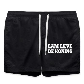 lam leve de koning - Short de bain - noir - Devant - AI Model Male 185 light (185cm)