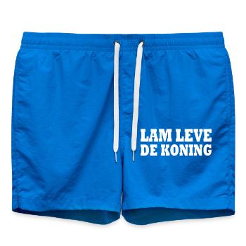 lam leve de koning - Short de bain - cobalt blue - Devant