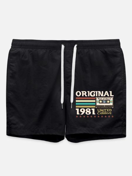 44th Birthday Cassette March 1981 - Swim Trunks - black