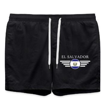 J’aime le Salvador Design T-Shirt - Short de bain - noir - Devant - AI Model Male 185 light (185cm)