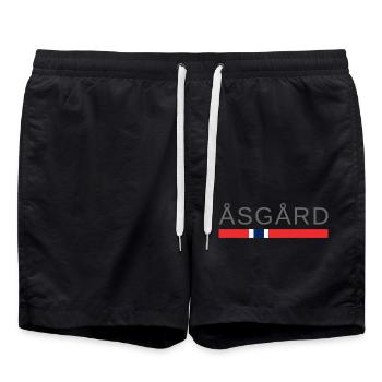 Asgard Norvège - Short de bain - noir - Devant - AI Model Male 185 light (185cm)