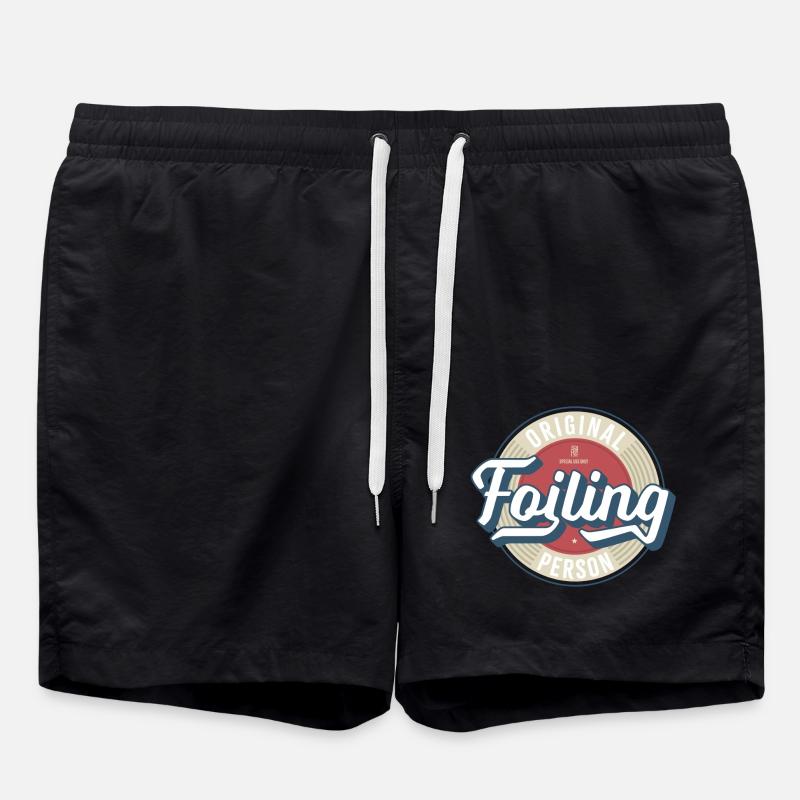 Foiling Label - Swim Trunks - black
