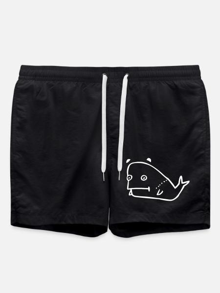 Wal Comic - Badeshorts - Schwarz